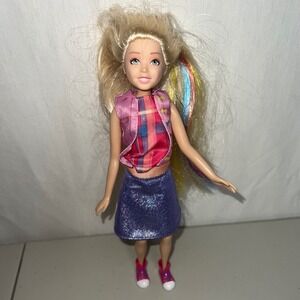 JoJo Siwa Doll Blonde Rainbow Hair Pink‎ Sparkle Skirt Outfit Toy Kids Gift